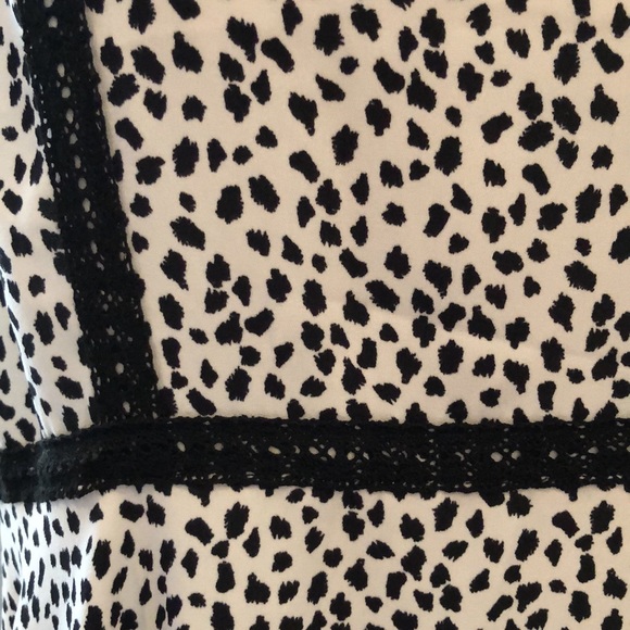 EUC H&M black and white animal print sleeveless dress size 12 - Picture 3 of 6